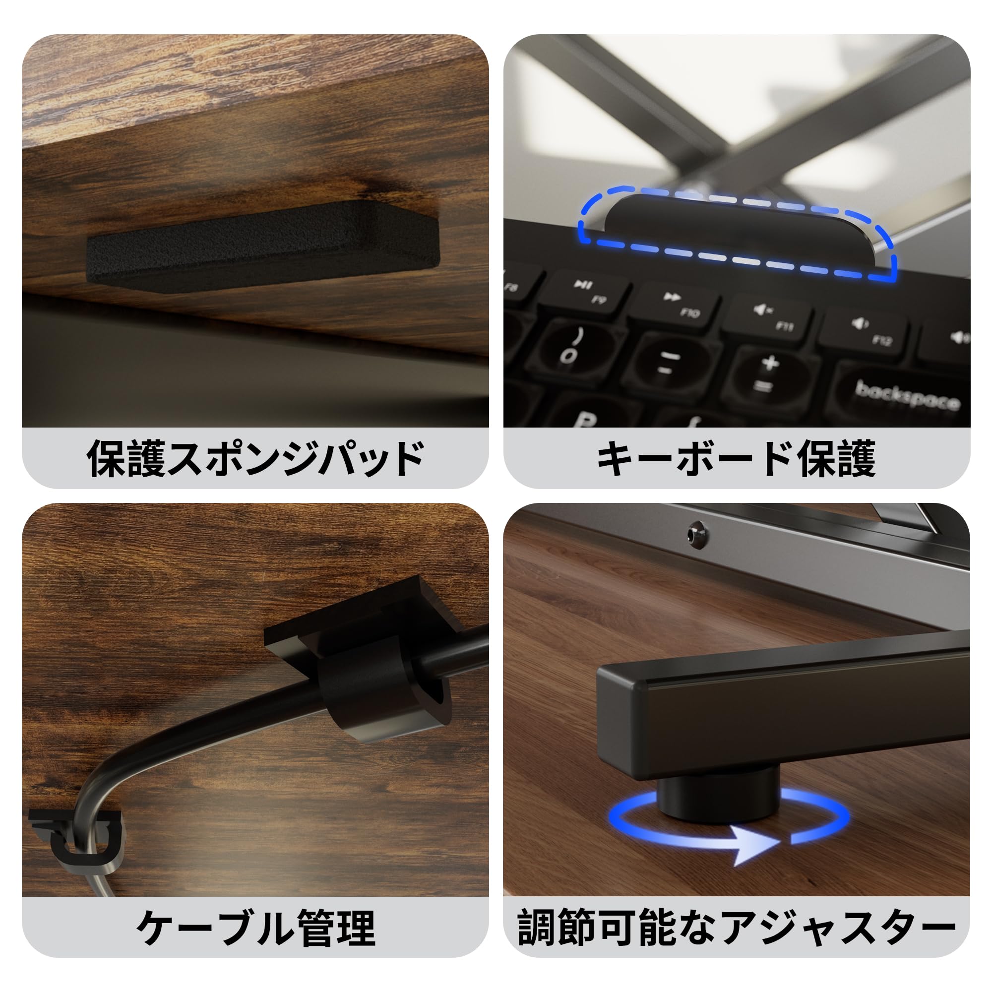 Amazon | ERGOMAKER スタンディングデスク 卓上 幅91*奥行40cm 高さ